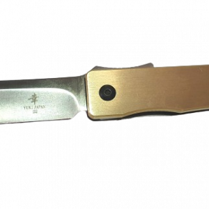 Navaja YUKI, Higonokami, Acero D2, Latón