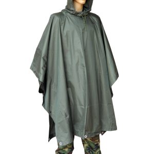 Poncho SAVANNAH, Multiusos, (133x97 cm), Vinilo, Verde
