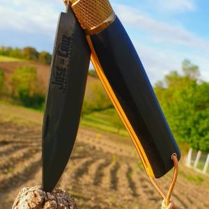 Navaja JOSE da CRUZ, Luxurius, Inox negra, Ebano y Boj, 8,5 cm