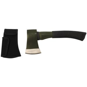 Hacha SAVANNAH, Deluxe, 30 cm, Carbono, mango de goma