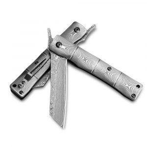 Navaja YUKI, Higonokami, Damasco, Acero Damasco