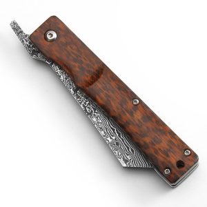 Navaja YUKI, Higonokami, Madera Amourette, Damasco