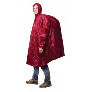 Poncho FRENDO, Pelerine, Nylon, Transpirable, Rojo, Talla S/M