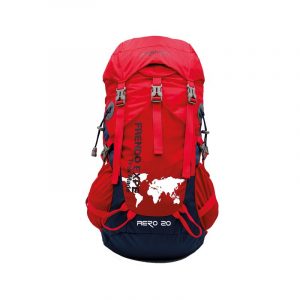 Mochila FRENDO, Aero, 20 Ltr, Verde, ahora Roja/azul marino