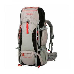 Mochila FRENDO, GRAND TREK , 60+5 Ltr, Gris/Negra